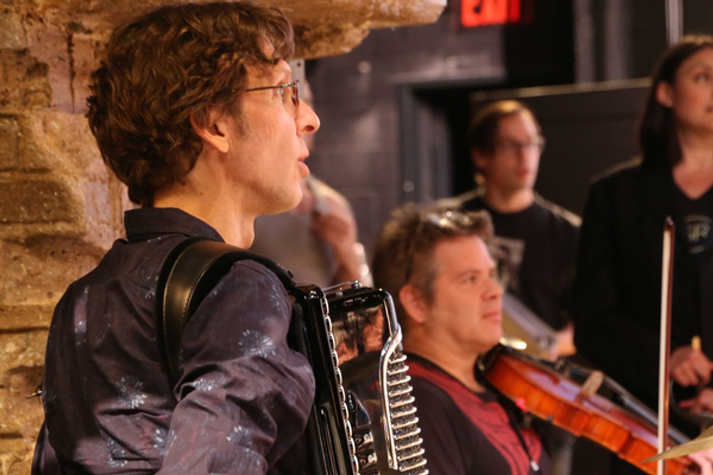 Photo Flash: New Peek at THE SERVANT OF TWO MASTERS in Rehearsal at Theatre for a New Audience  Image