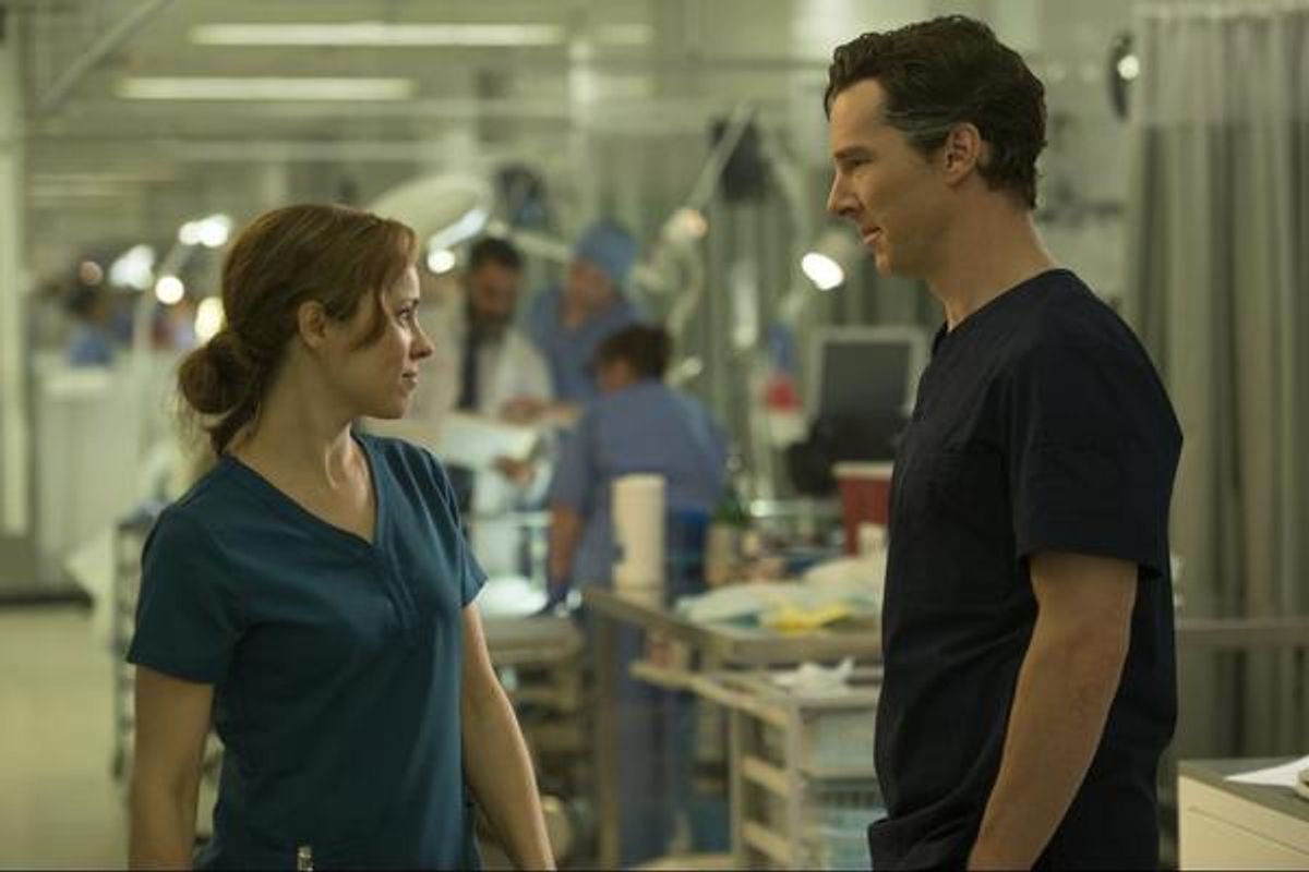 Rachel McAdams and Benedict Cumberbatch at 