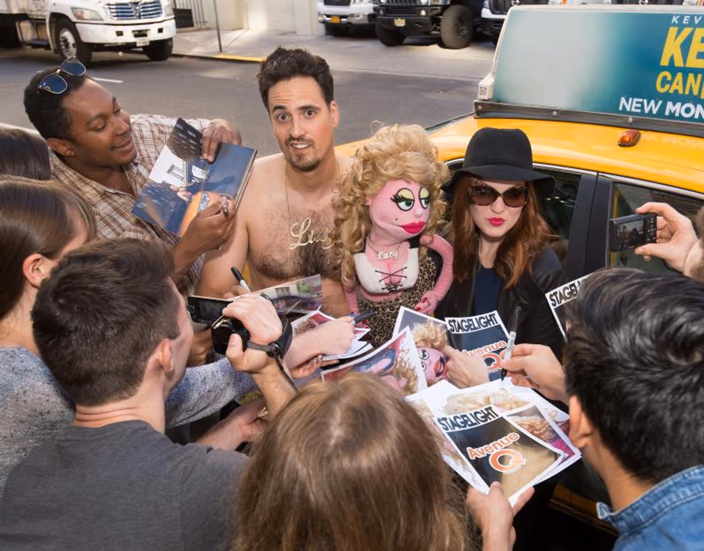 STAGE TUBE: AVENUE Q's Lucy the Slut Poses for a Good Cause in 2017 NYC Taxi Drivers Calendar  Image