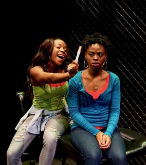 (L to R) Renee Elizabeth Wilson as Talisha and Kashayna Johnson as Annie in Milk Like Photo
