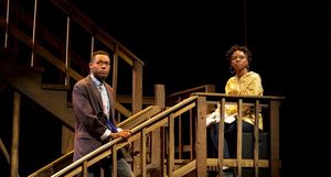 (L to R) Vaughn Ryan Midder as Malik and Kashayna Johnson as Annie in Milk Like Sugar at Mosaic Theater Company of DC, November 2-27, 2016. Photo by Ryan Maxwell. @ BroadwayWorld (L to R) Vaughn Ryan Midder as Malik and Kashayna Johnson as Annie in Milk Like Sugar Photo