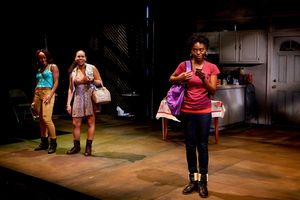(L to R) Renee Elizabeth Wilson as Talisha, Ghislaine Dwarka as Margie, and Kashayna  Photo