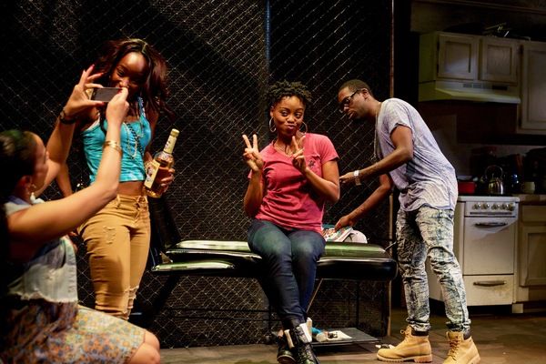 (L to R) Ghislaine Dwarka as Margie, Renee Elizabeth Wilson as Talisha, Kashayna John Photo