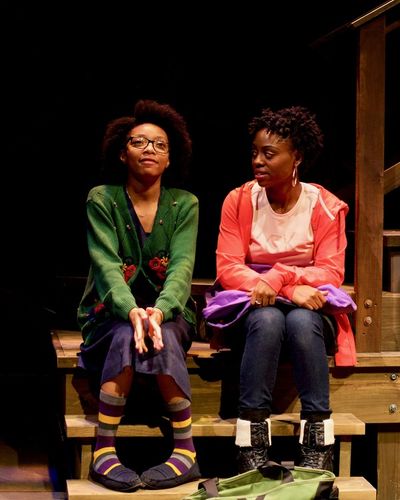 (L to R) Tyasia Velines as Keera and Kashayna Johnson as Annie in Milk Like Sugar at  Photo