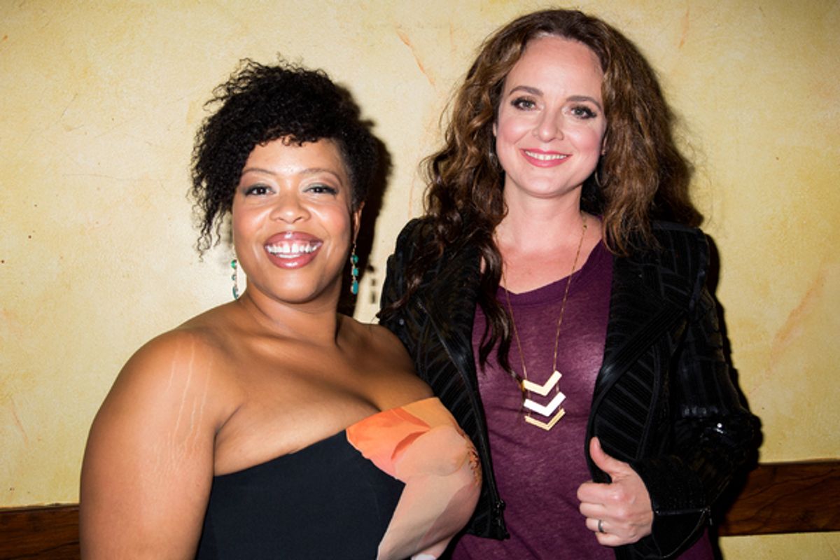 Angela Grovey, Melissa Errico at 