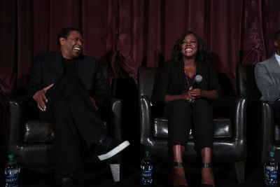 Denzel Washington and Viola Davis speak at the LA Guild Screening of "Fences" at the  Photo