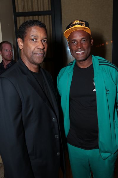  Denzel Washington and Stage  Kenny Leon Photo