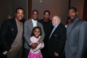 Russell Hornsby, Jovan Adepo, Saniyya Sidney, Denzel Washington, Stephen Henderson and Mykelti Williamson atre in Low Angeles, CA on November 5, 2016...(Photo: Alex J. @ BroadwayWorld Russell Hornsby, Jovan Adepo, Saniyya Sidney, Denzel Washington, Stephen Henderson a Photo