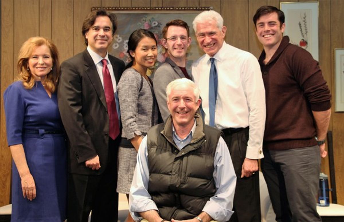 Bill Finch at Former Bridgeport Mayor Visits Square One Theatre's NOW OR LATER