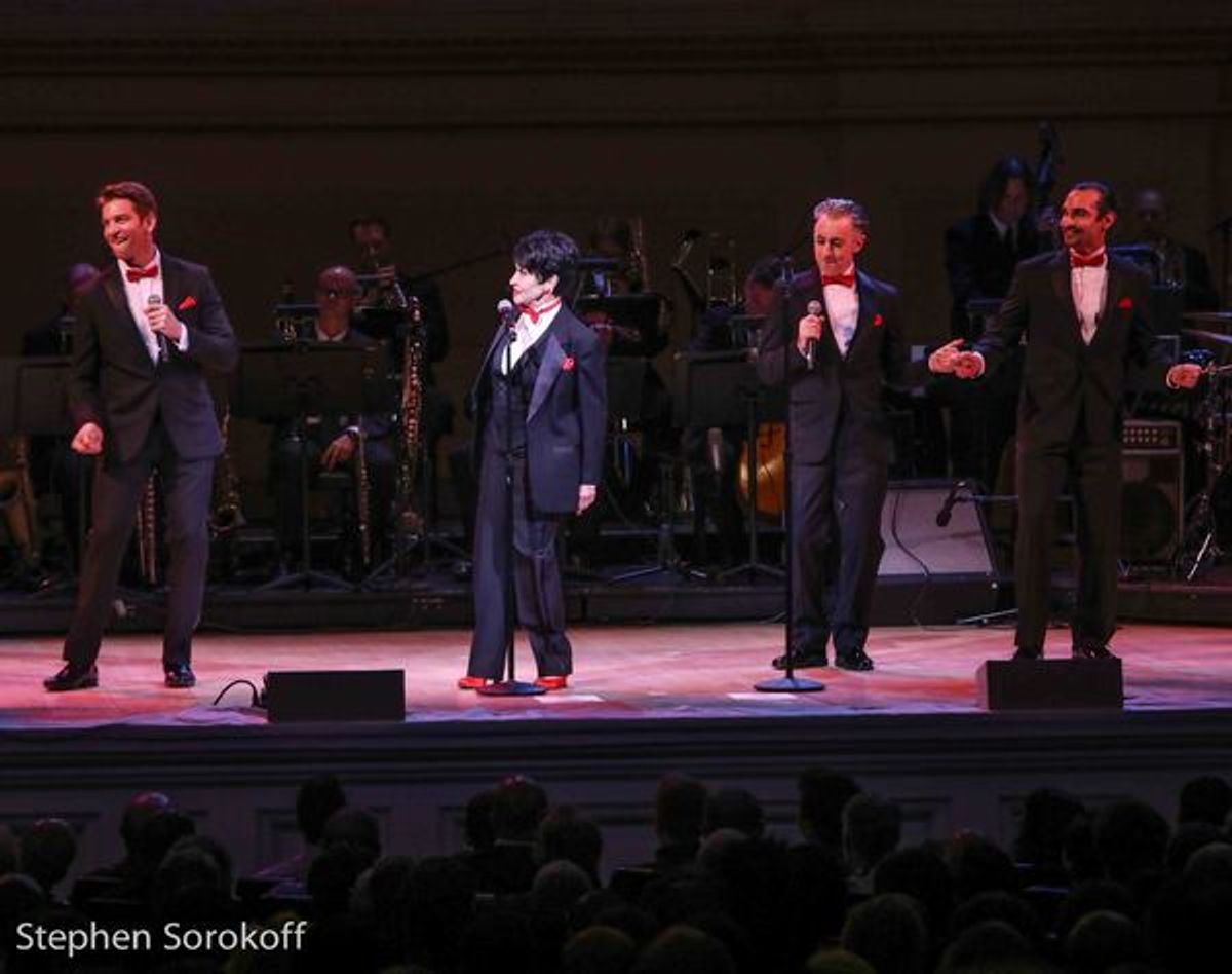 Andy Karl, Chita Rivera, Alan Cumming, JavierMunoz at 