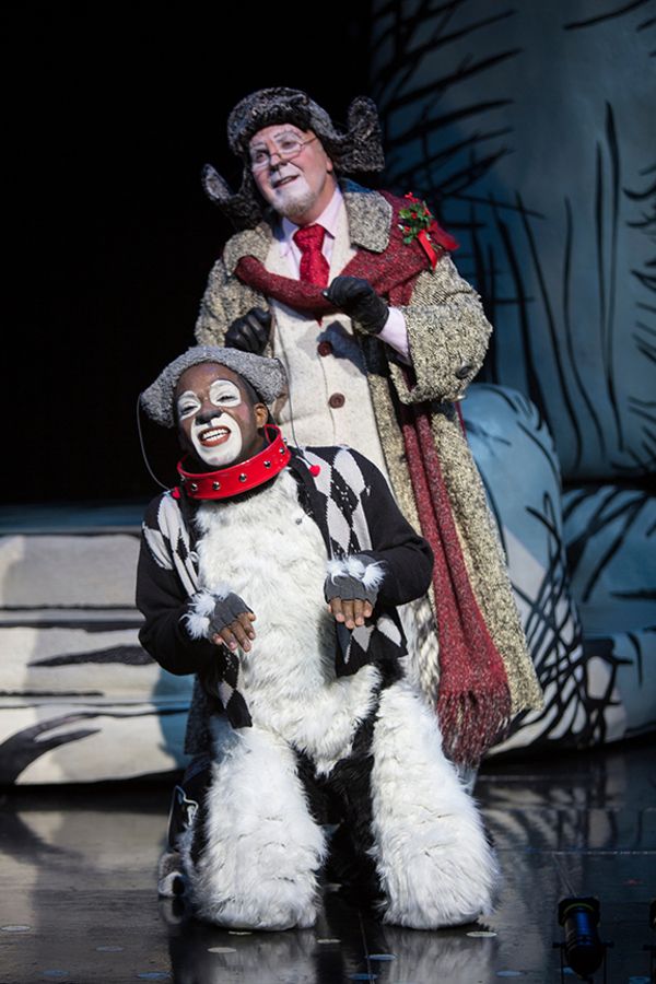 (from top) Steve Gunderson as Old Max and Tyrone Davis, Jr. as Young Max in Dr. Seuss Photo