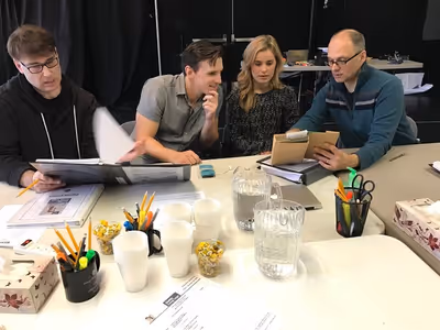Darren Cohen, Ben Michael, Elise Vannerson  and Michael Mastro Photo