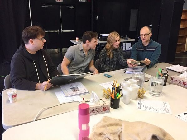 Music Director Darren Cohen, Ben Michael (Jervis), Elise Vannerson (Jerusha) and Dire Photo