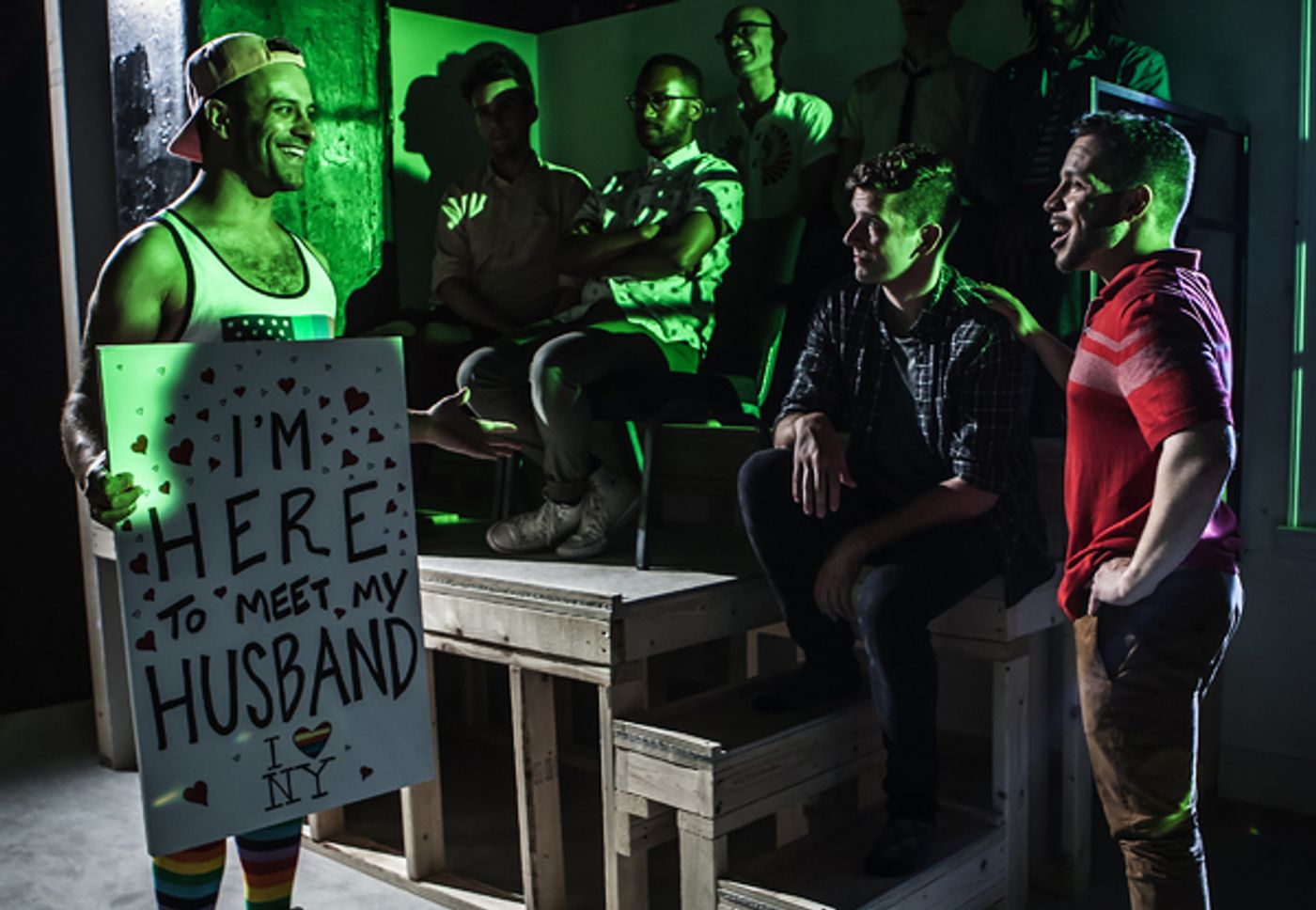 Photo Flash: First Look at Robin De Jesus and Michael Urie in HOMOS, OR EVERYONE IN AMERICA, Now Extended Off-Broadway!  Image