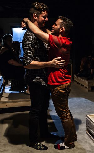 Michael Urie, Robin De Jesus Photo