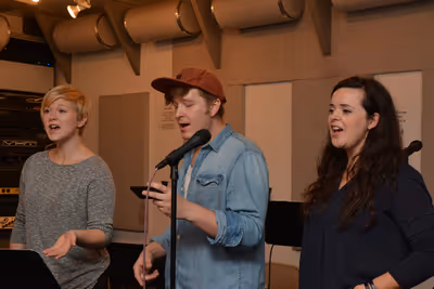 Brook Wood, Max Sangerman and Amelia Cormack Photo