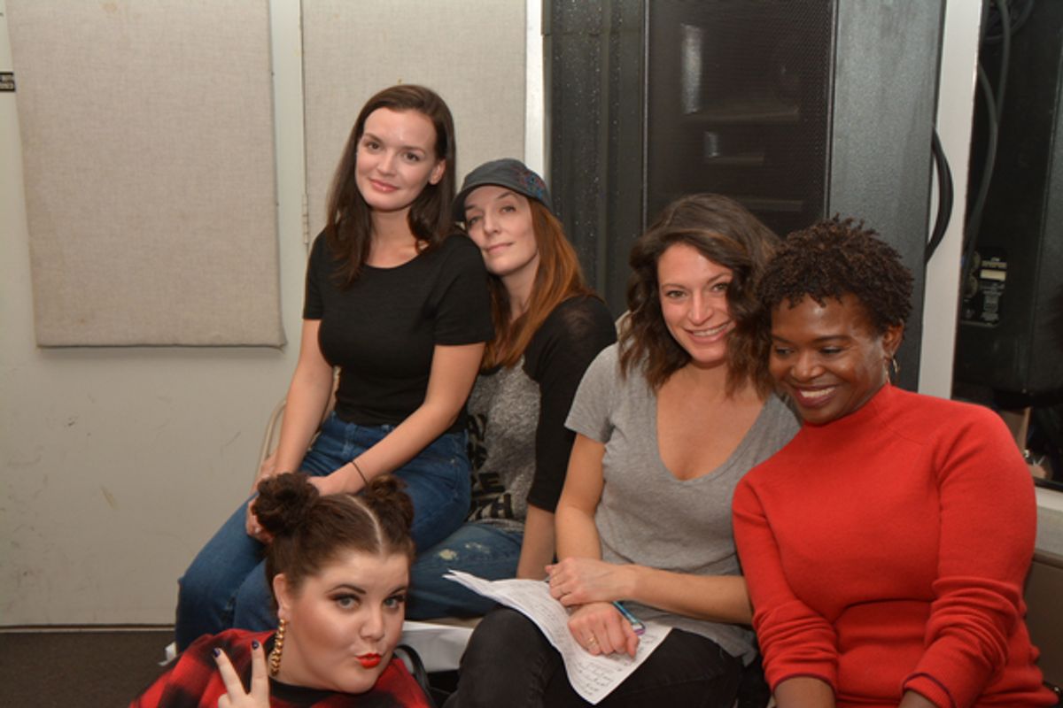 Jennifer Damiano, Julia Murney, Jackie Burns, LaChanze and Ryann Redmond at 