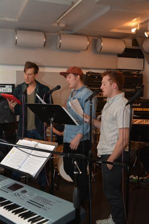 Bryce Ryness, Max Sangerman and Ethan Slater @ BroadwayWorld Bryce Ryness, Max Sangerman and Ethan Slater Photo