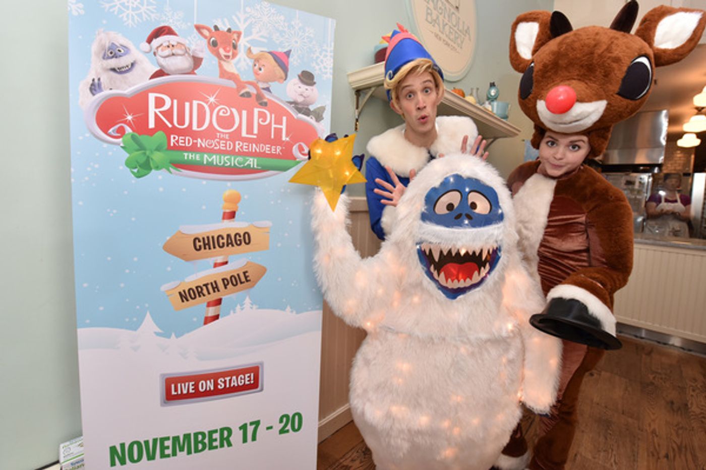 Photo Flash: Magnolia Bakery Chicago Unveils Rudolph The Red-Nosed Reindeer Themed Cupcake  Image