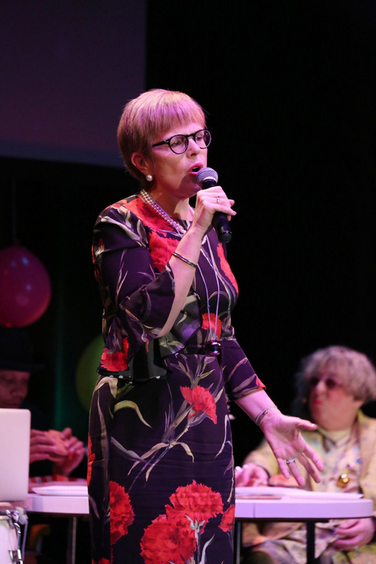 Kathleen Guzman with Allee Willis at 