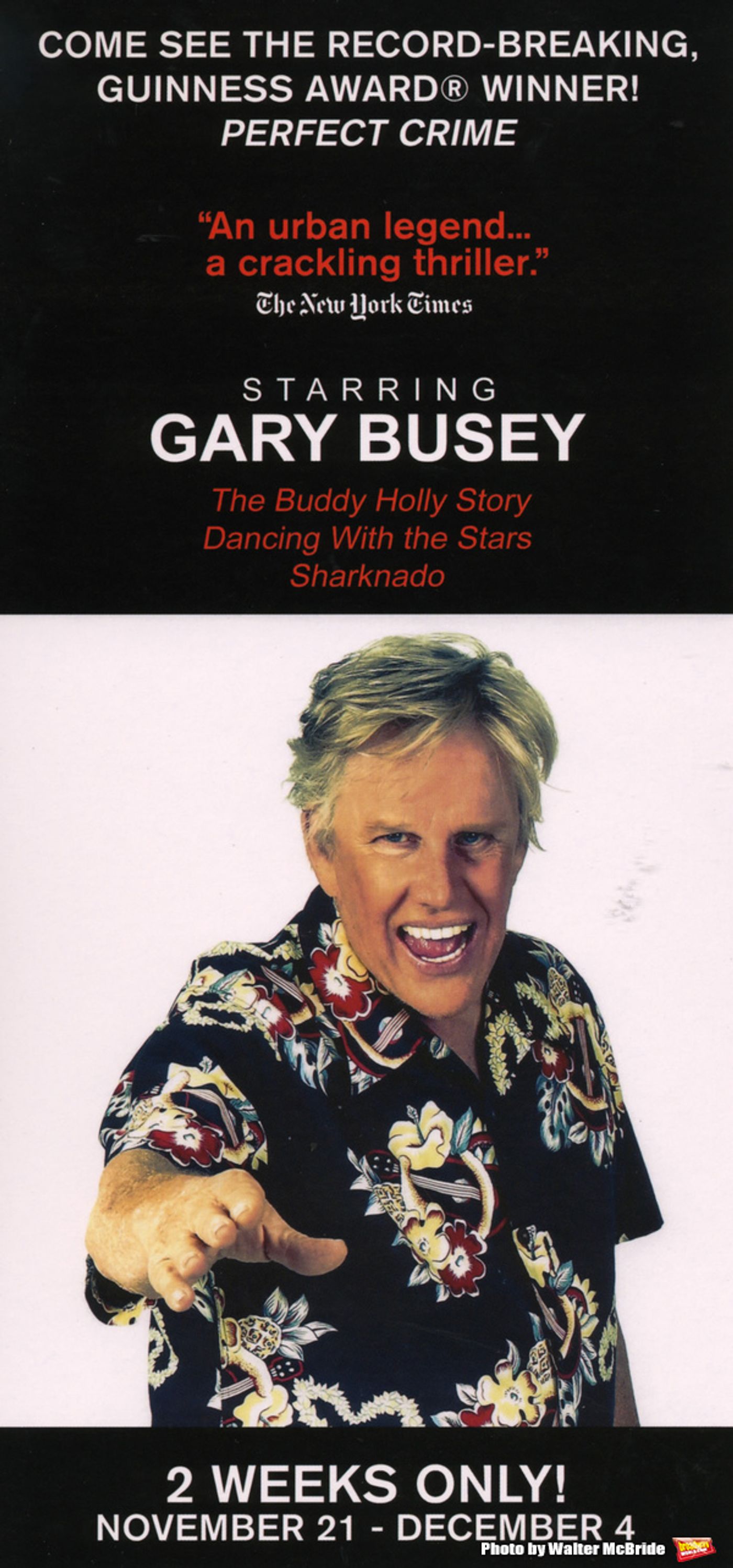 Photo Coverage: Meet the New Star of PERFECT CRIME- Gary Busey!  Image