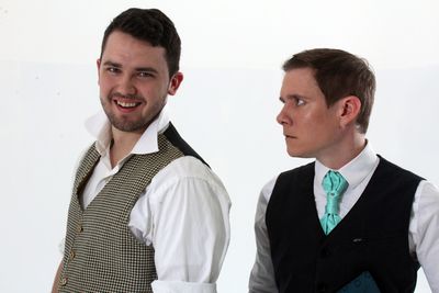 Left to Right: William Gwyn (Edmund), Jonathan Emerson (Edgar)
 Photo