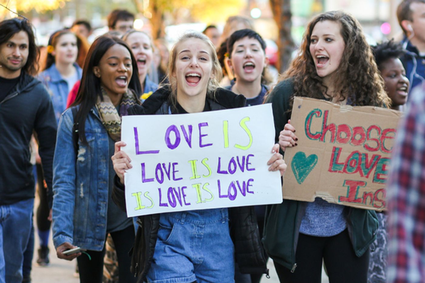 Photo Flash: Temple University Students Use Broadway as Inspiration for Peaceful Protest in Reaction to Presidential Election  Image