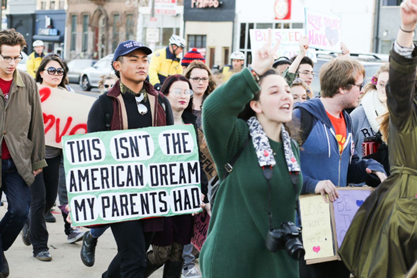 Photo Flash: Temple University Students Use Broadway as Inspiration for Peaceful Protest in Reaction to Presidential Election  Image