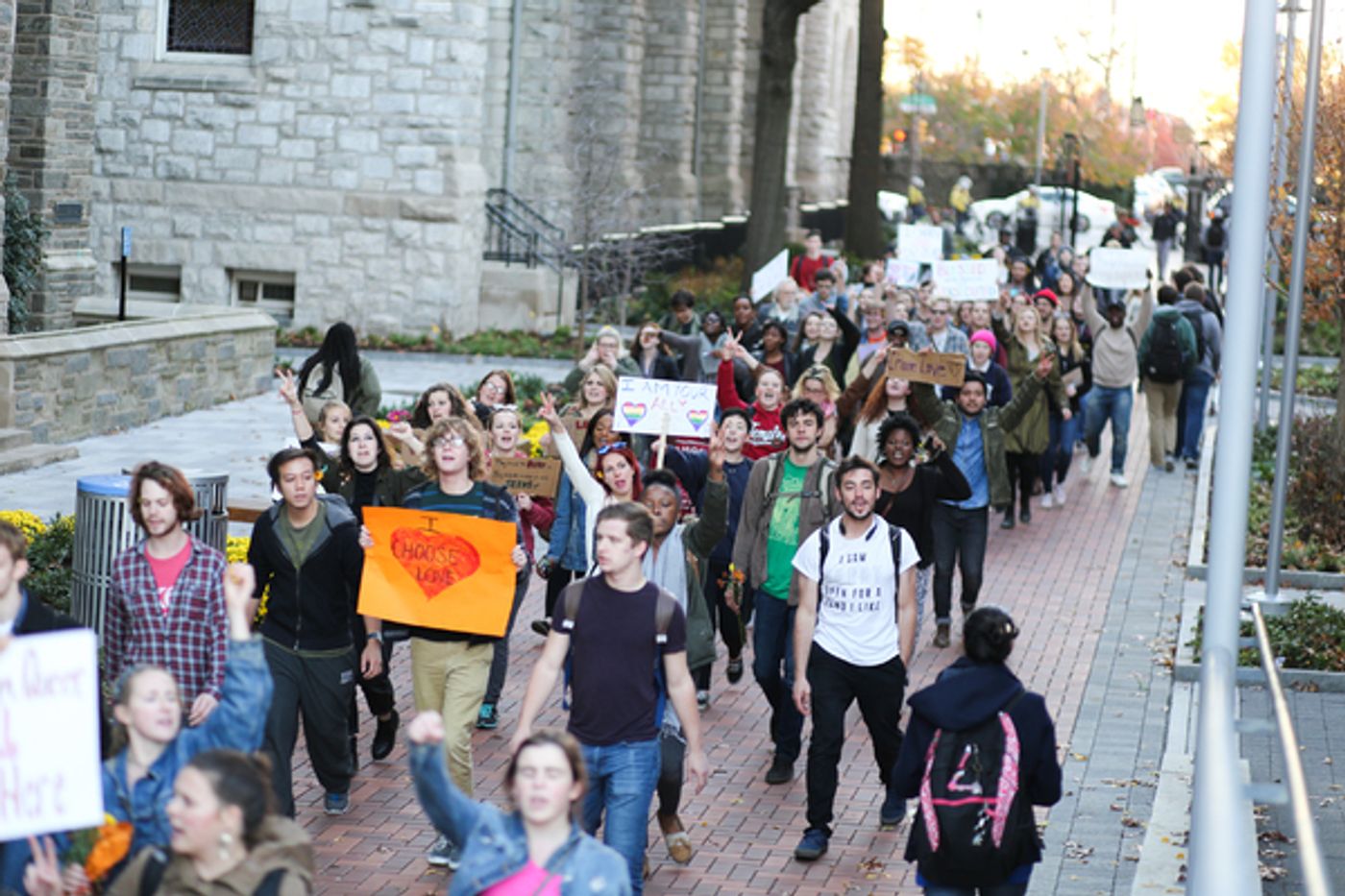 Photo Flash: Temple University Students Use Broadway as Inspiration for Peaceful Protest in Reaction to Presidential Election  Image