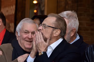 John Kander and Barry Weissler Photo