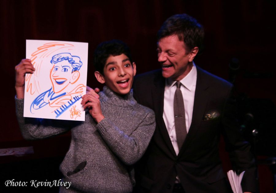 Photo Flash: Justin 'Squigs' Robertson Draws the Stars at Jim Caruso's Cast Party Image
