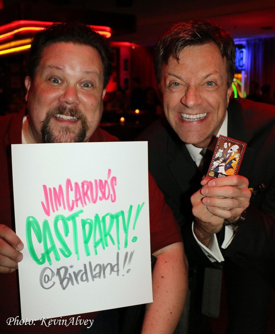 Photo Flash: Justin 'Squigs' Robertson Draws the Stars at Jim Caruso's Cast Party Image