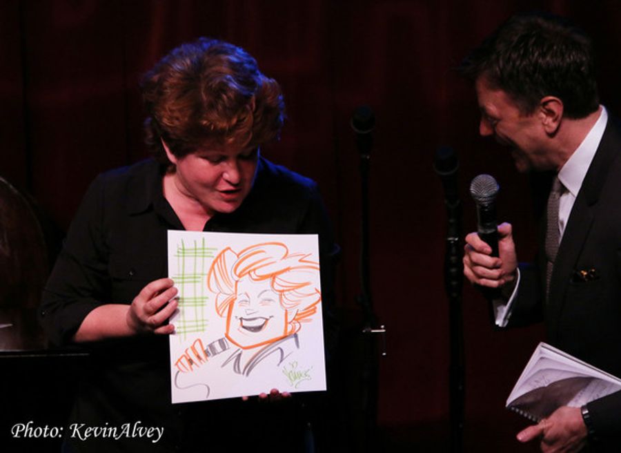 Photo Flash: Justin 'Squigs' Robertson Draws the Stars at Jim Caruso's Cast Party Image