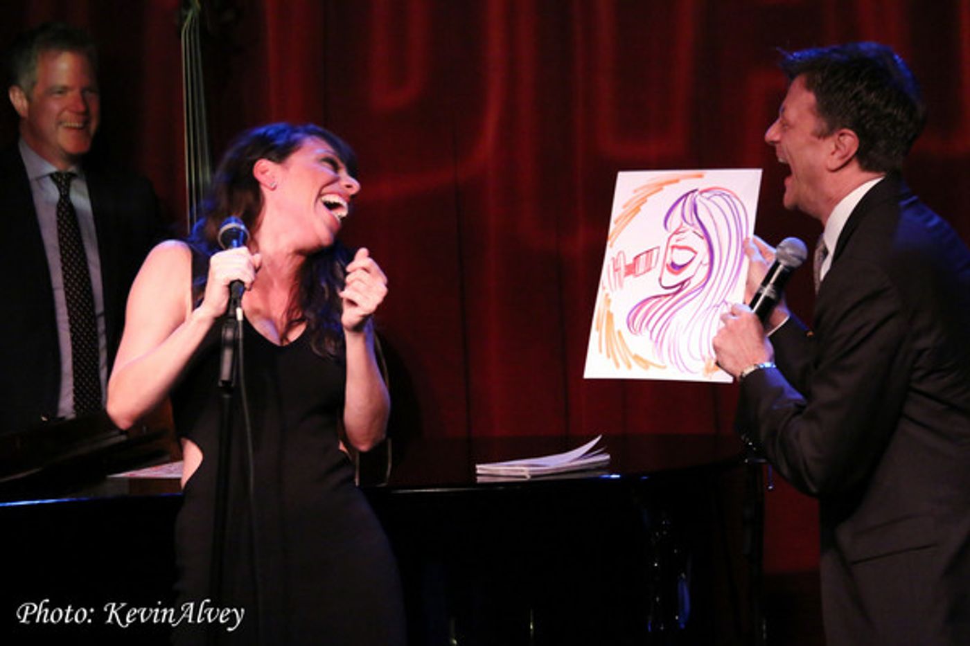 Photo Flash: Justin 'Squigs' Robertson Draws the Stars at Jim Caruso's Cast Party  Image