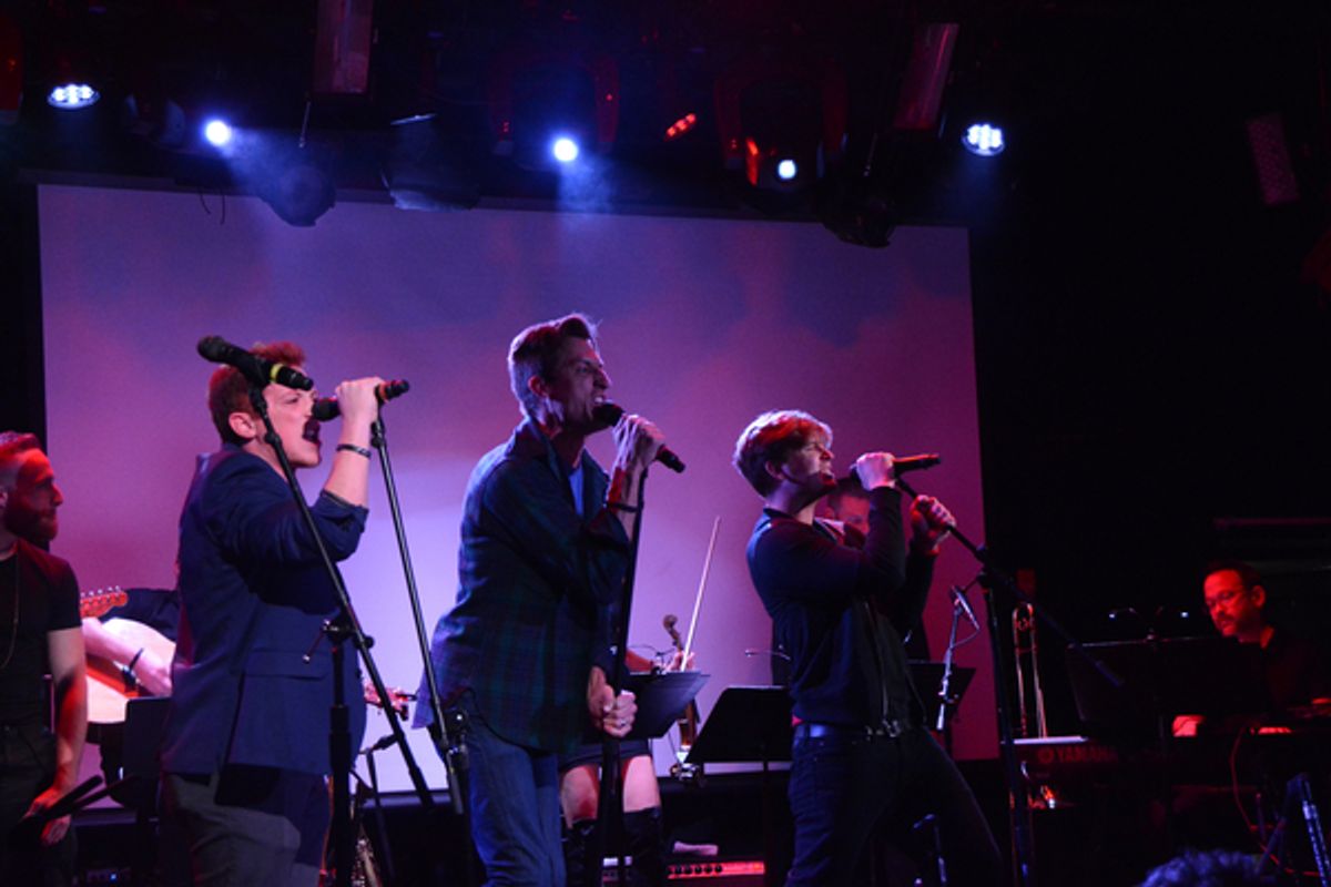 Ethan Slater, Bryce Ryness and Maximilian Sangerman at 