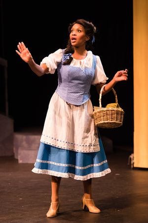 Belle (JANELLE LASALLE), searches for something more than her provincial life in Berkeley Playhouse's production of Disney's Beauty and the Beast, directed by Kimberly Dooley. Performing at the Julia Morgan Theater now through December 23, 2016. Photo by @ BroadwayWorld Belle (JANELLE LASALLE), searches for something more than her provincial life in Berk Photo