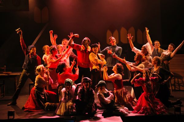 No one fights like Gaston (PHILLIP PERCY WILLIAMS); Le Fou (DOMINIC DAGDAGAN) and the Photo