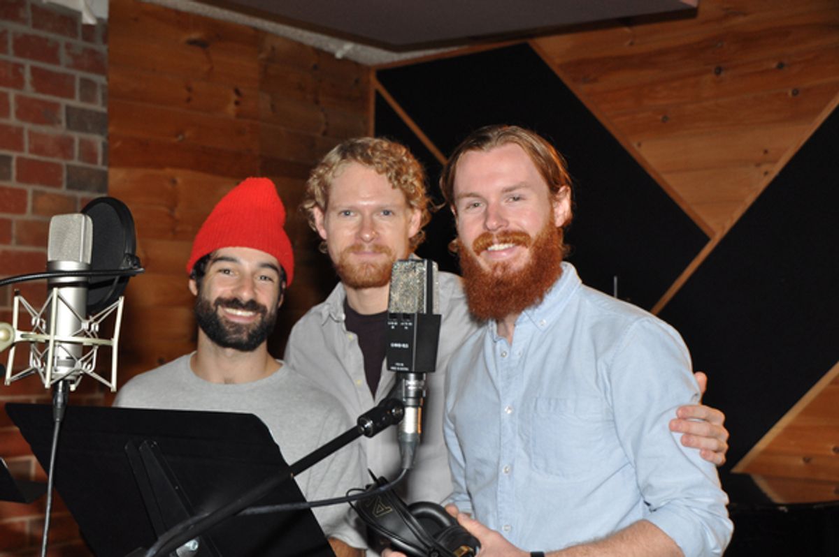 Jesse Kovarsky, Aaron Young and Zach McNally at 