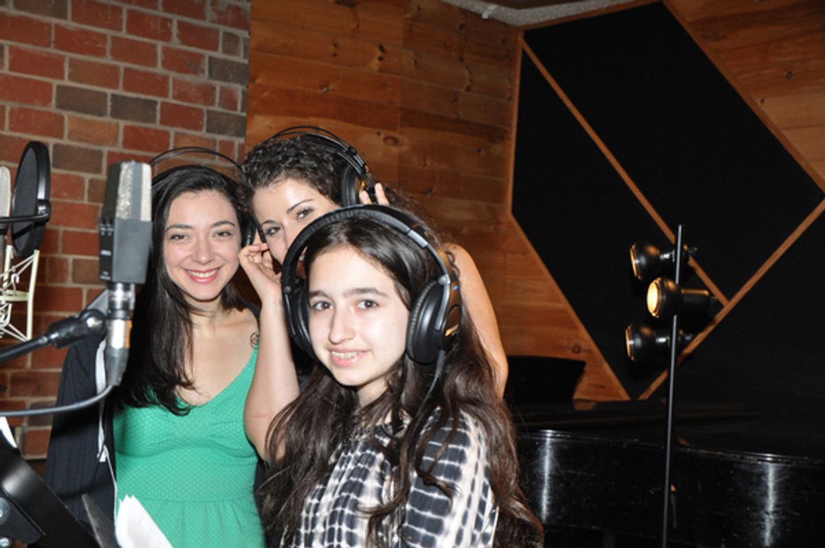 Julie Benko, Sarah Benko and Hayley Feinstein at 