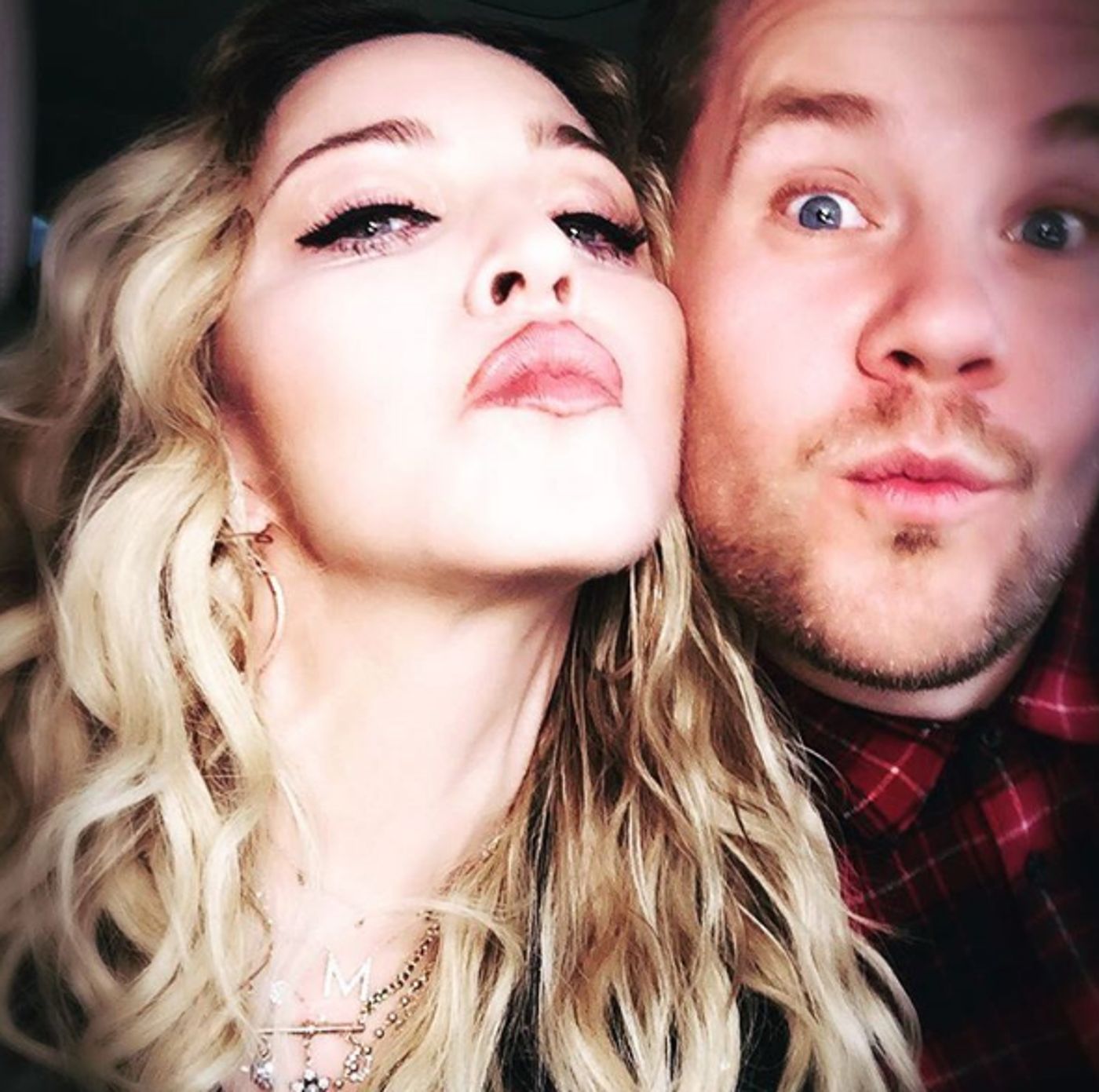 Photo: Madonna Teases Upcoming 'Carpool Karaoke' with JAMES CORDEN Photo: Madonna Teases Upcoming 'Carpool Karaoke' with JAMES CORDEN Image