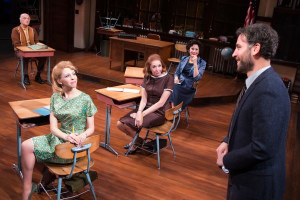 Frank Wood, Maddie Corman, Julie Halston, Randy Graff, and Josh Radnor Photo