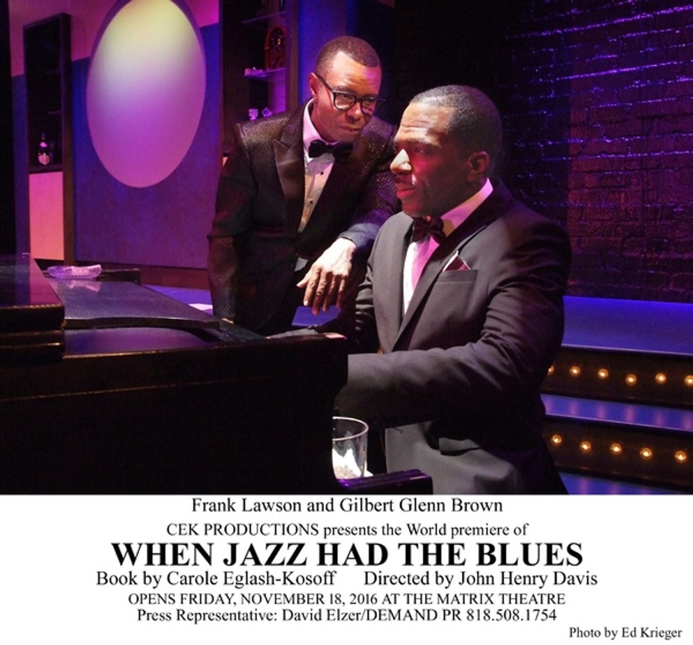 Photo Flash: First Look at CEK Productions' World Premiere of WHEN JAZZ HAD THE BLUES  Image