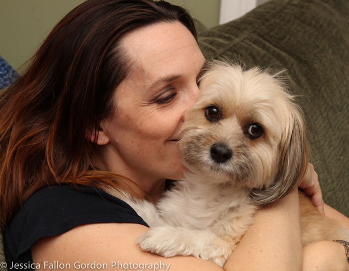 Pepper and Julia Murney at 
