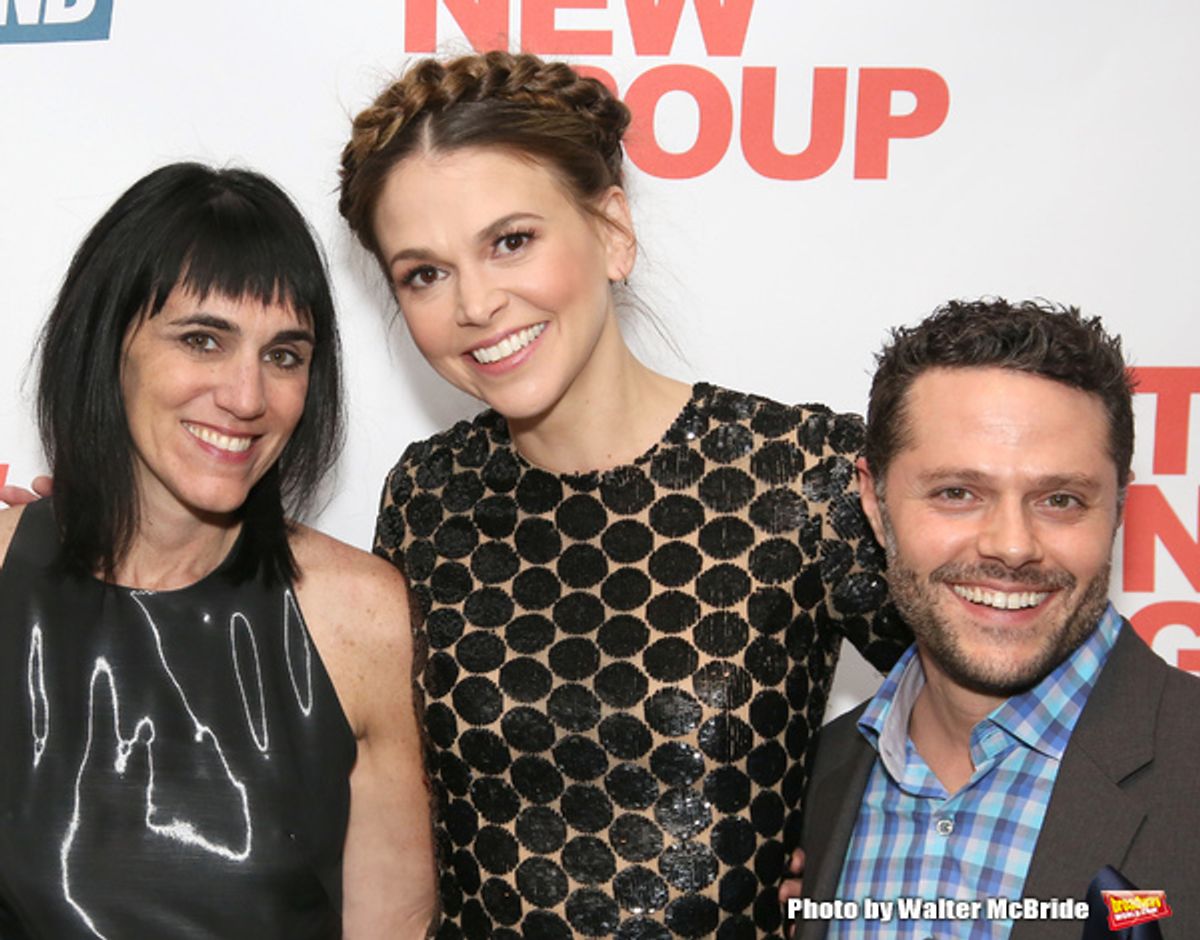 Leigh Silverman, Sutton Foster and Joshua Bergasse  at 
