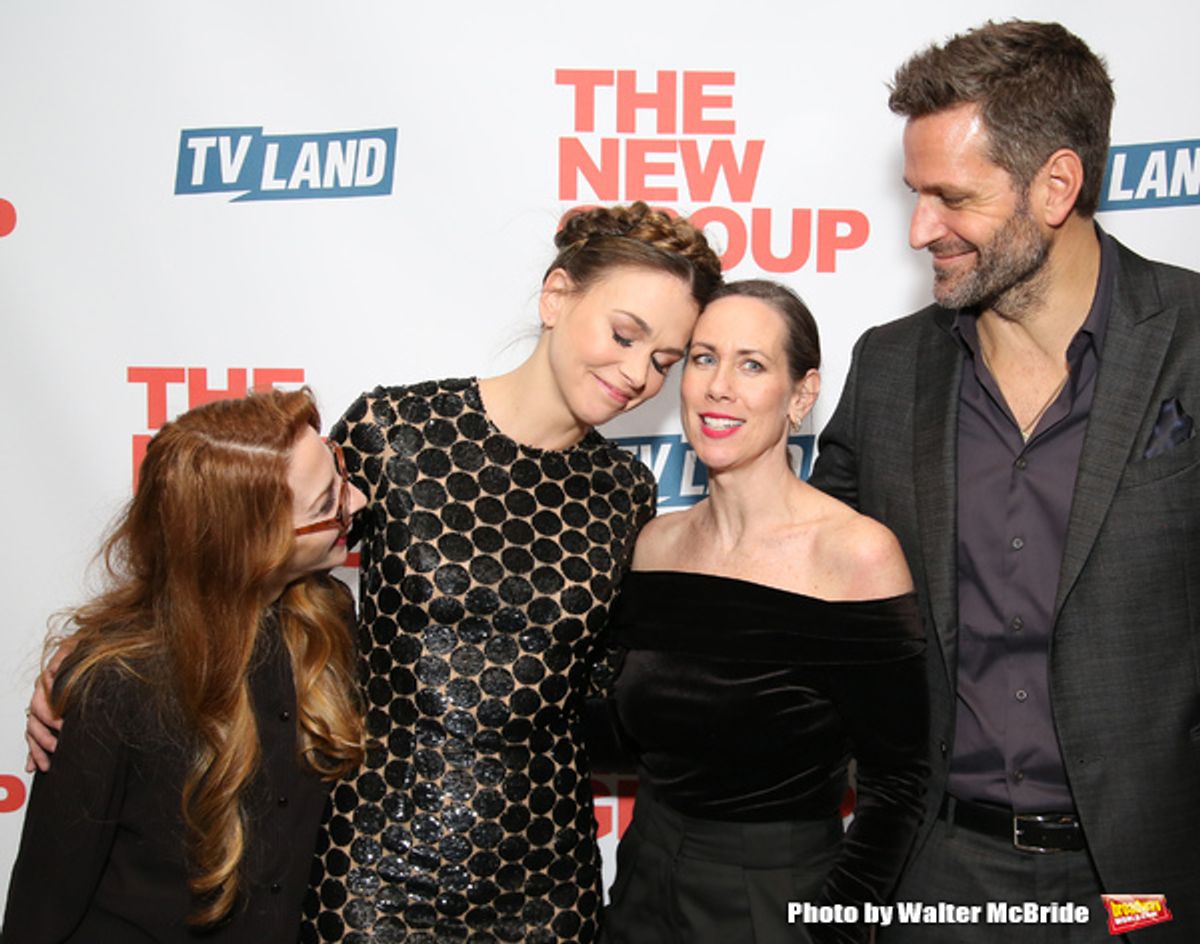 Molly Bernard, Sutton Foster, Miriam Shor and Peter Hermann  at 