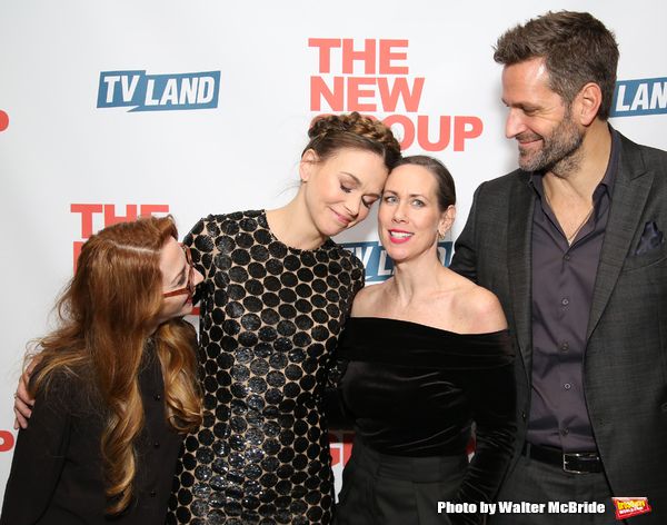 Molly Bernard, Sutton Foster, Miriam Shor and Peter Hermann  Photo