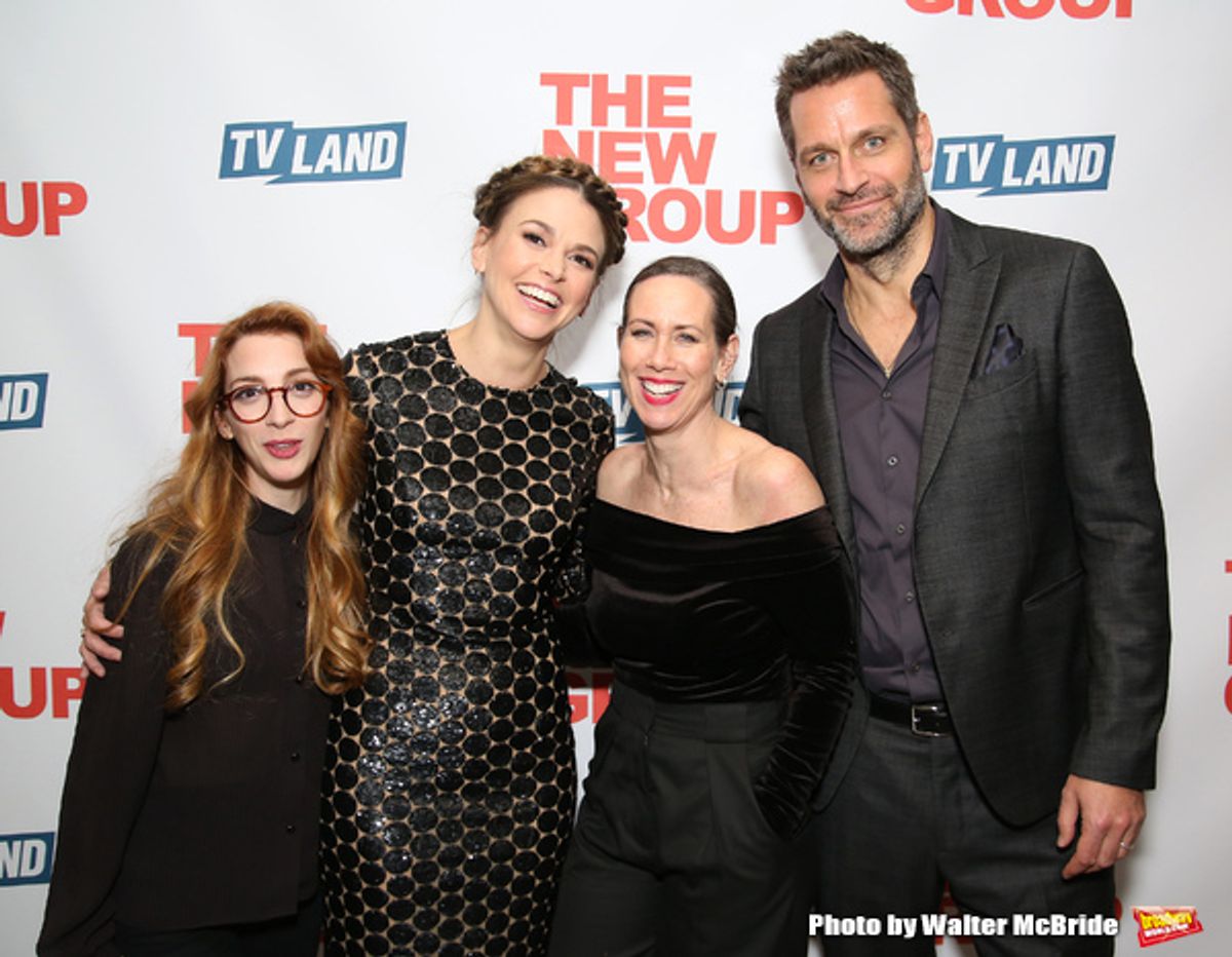 Molly Bernard, Sutton Foster, Miriam Shor and Peter Hermann  at 