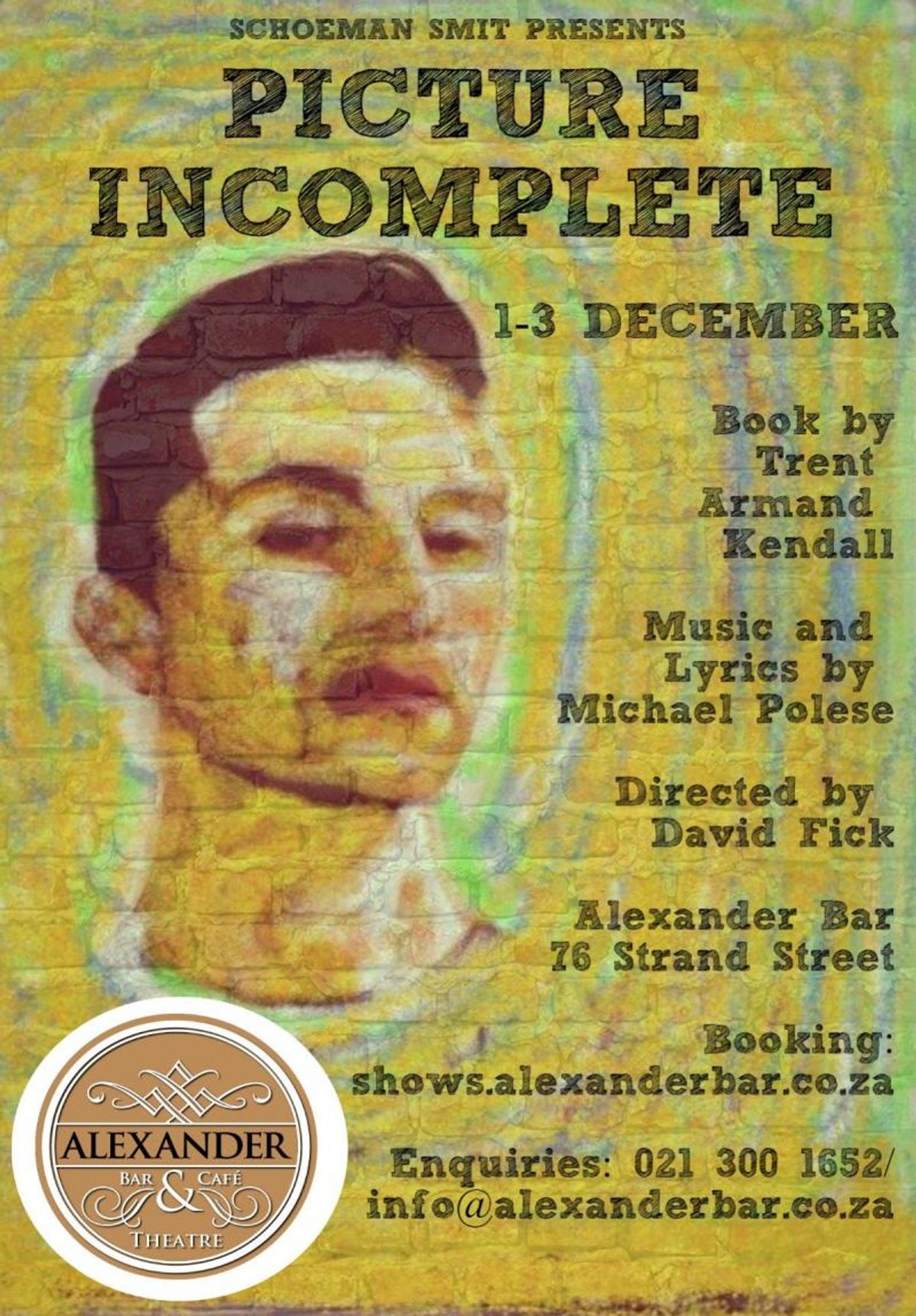 PICTURE INCOMPLETE Sketched Out on Stage at Alexander Bar's Upstairs Theatre  Image