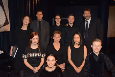 David Staller joins with tonight's cast-Dana Smith Croll, Reg Rogers Clemmie Evans, B Photo