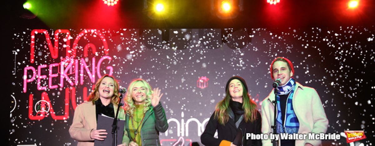 Jennifer Laura Thompson, Rachel Bay Jones, Laura Dreyfuss and Ben Platt  at 